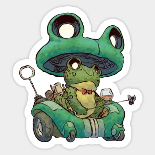 Gentleman Frog Sticker